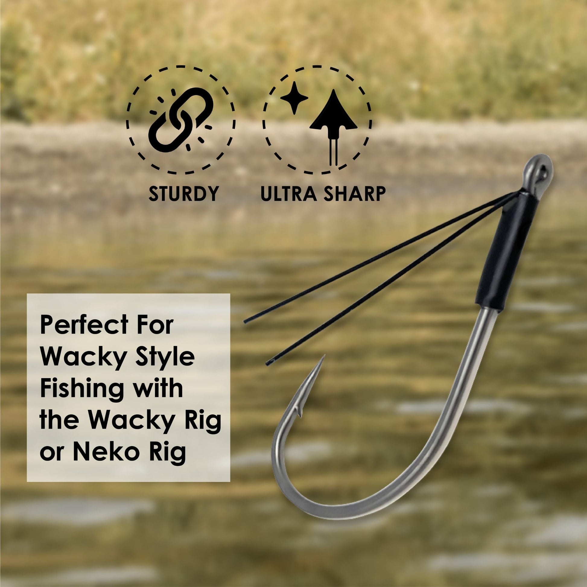 Reaction Tackle Wacky Neko Hooks- 25 Pack - Tampa Home & Garden Store