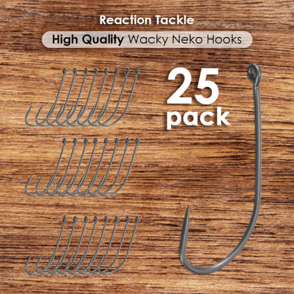 Reaction Tackle Wacky Neko Hooks- 25 Pack - Tampa Home & Garden Store