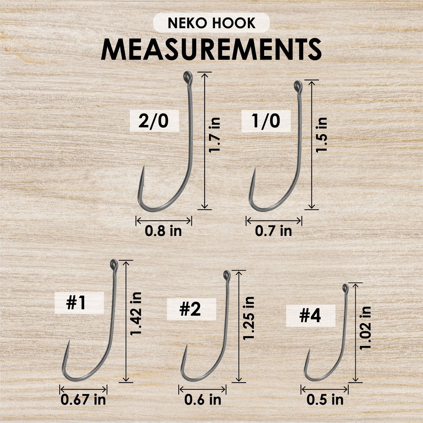 Reaction Tackle Wacky Neko Hooks- 25 Pack - Tampa Home & Garden Store