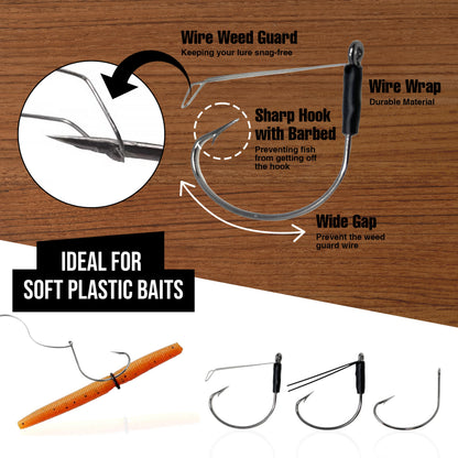 Reaction Tackle Wide Gap Wacky Hooks (25-PACK) - Tampa Home & Garden Store