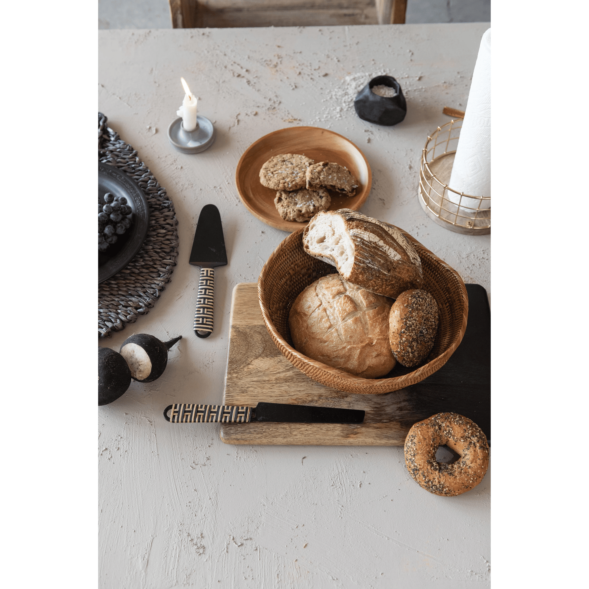 Reactive Glaze Stoneware Taper Candle Holders, Set of 2 - Tampa Home & Garden Store