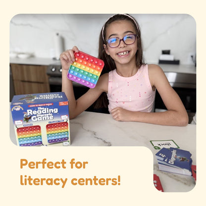 Reading Rockstar Bundle rainbow pop-it toy by The Fidget Games, colorful educational reading toy on Tampa Home & Garden Store