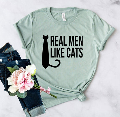 Real Men Like Cat T-Shirt - Tampa Home & Garden Store
