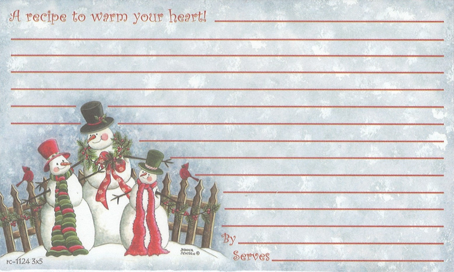 Recipe Cards - 3x5 - Top Hats and Trimmings - Tampa Home & Garden Store