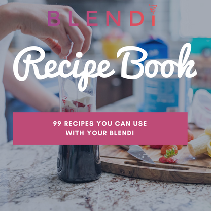 Blender recipe book, 99 recipes for smoothies, meals and treats.
