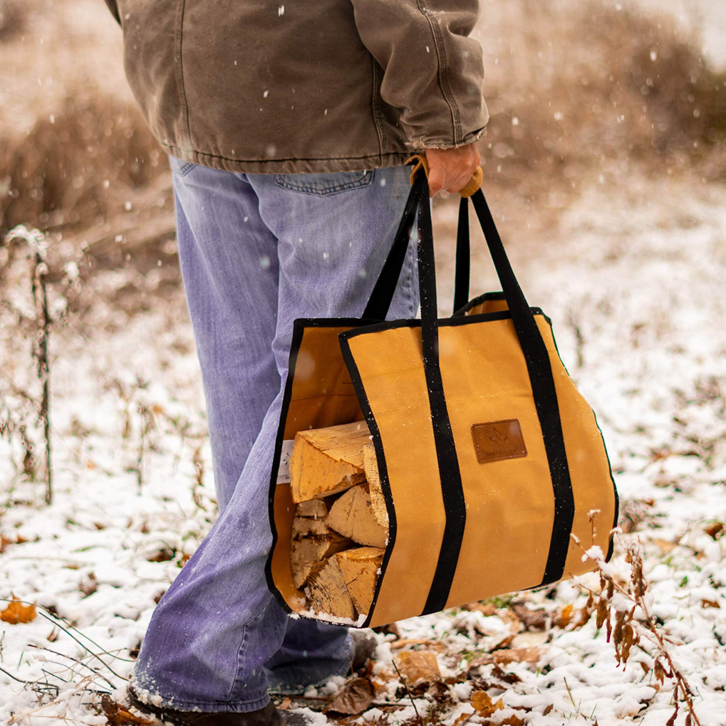 Rectangle Canvas Firewood Log Carriers - Tampa Home & Garden Store