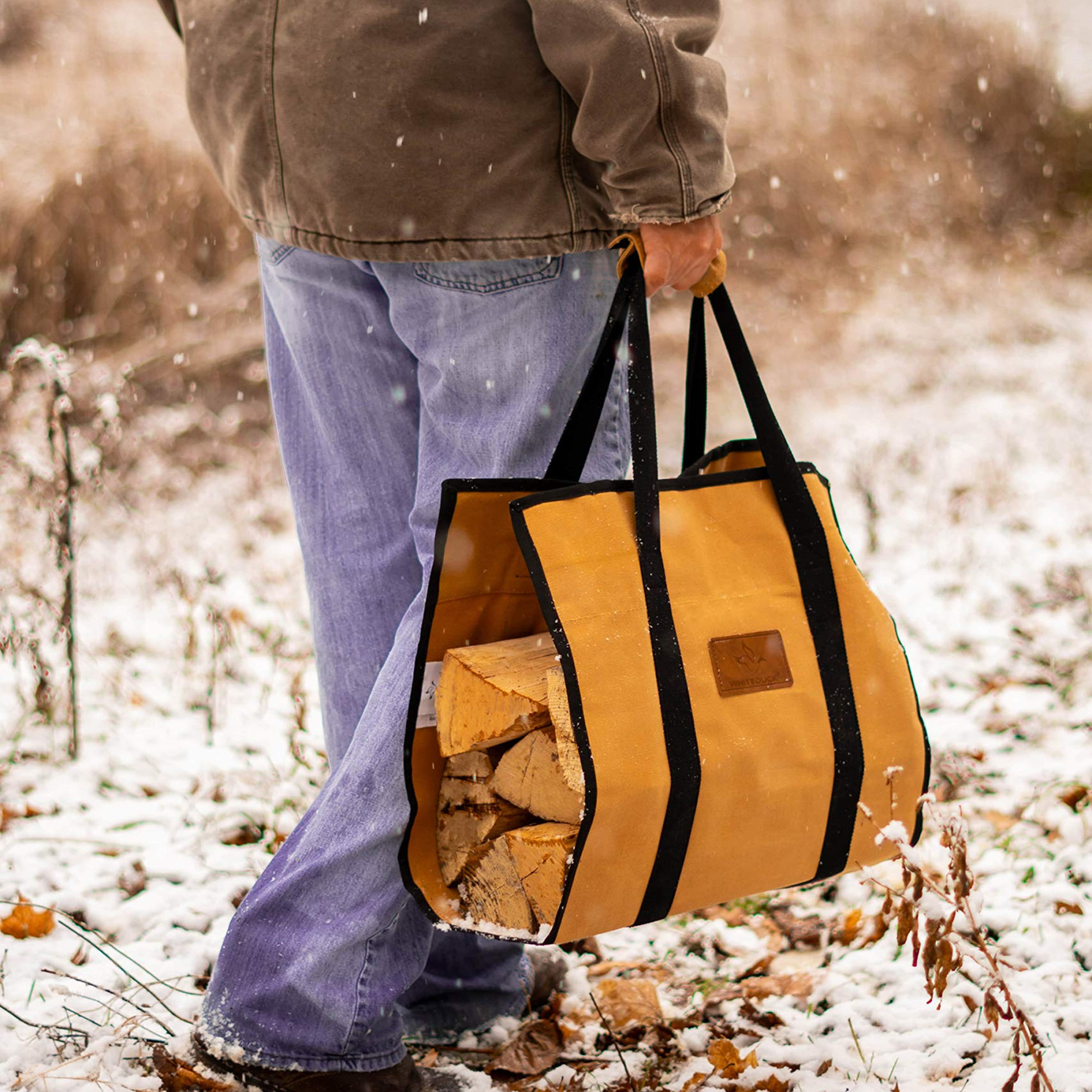 Rectangle Canvas Firewood Log Carriers - Tampa Home & Garden Store