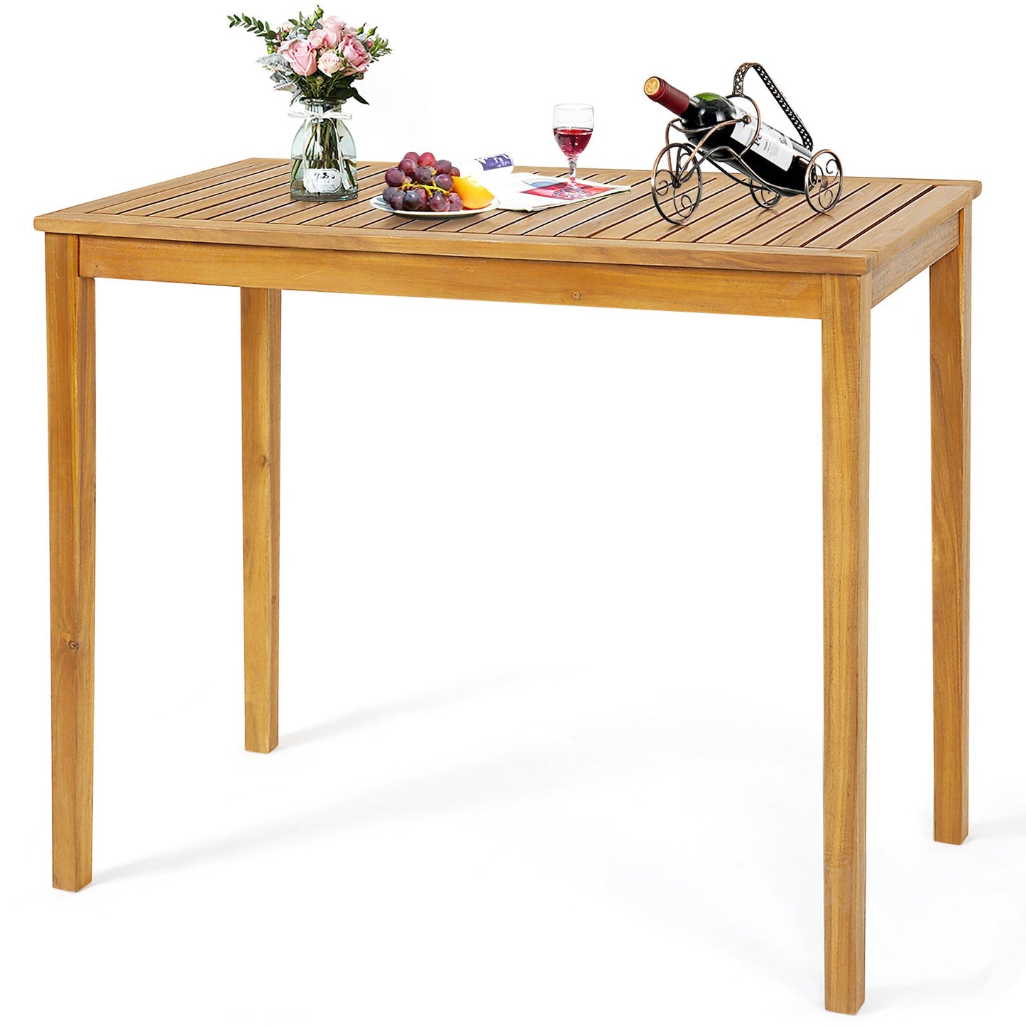 Rectangular Indoor and Outdoor Bar Height Table for Garden - Tampa Home & Garden Store