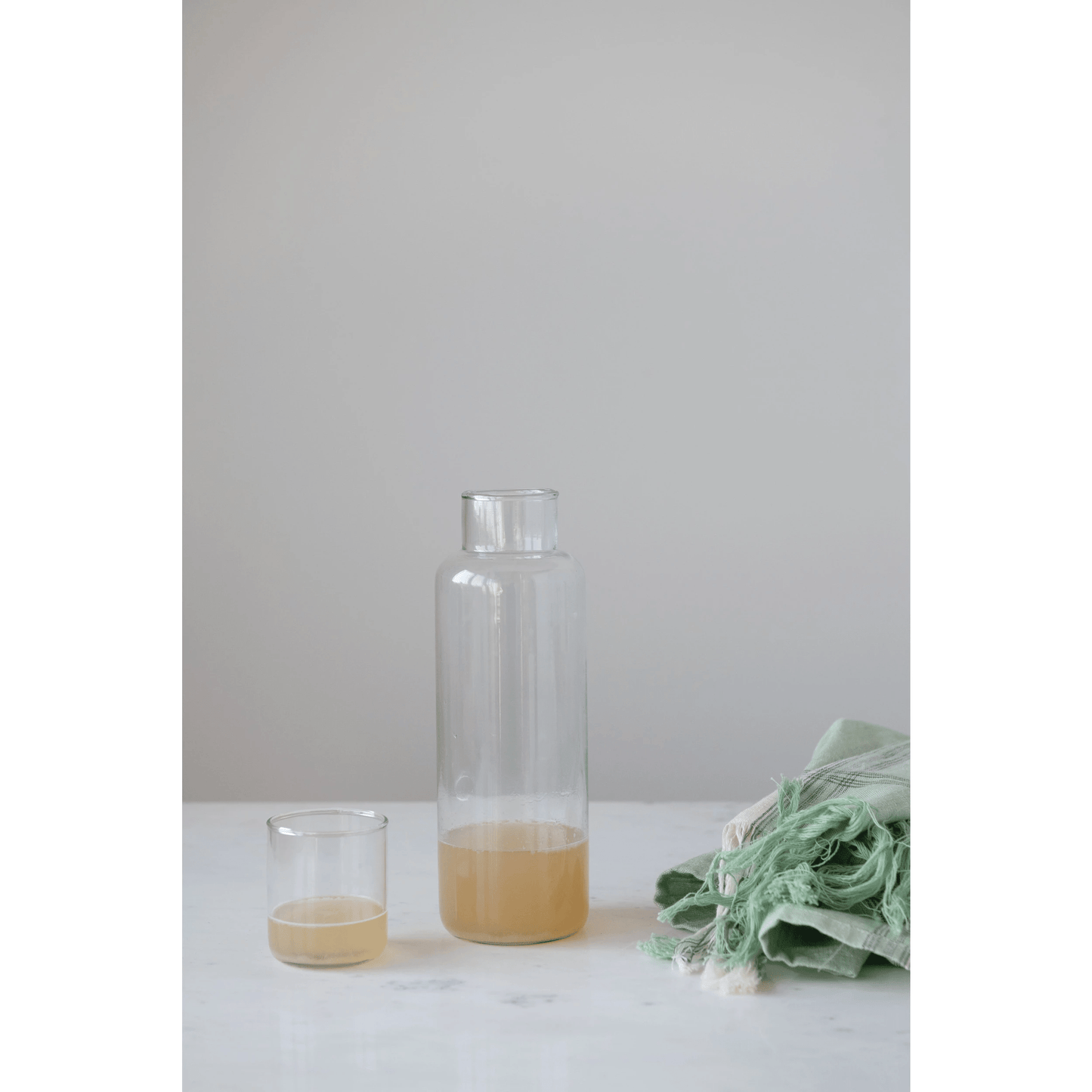 Recycled Glass Decanter with Drinking Glass, Set of 2 - Tampa Home & Garden Store
