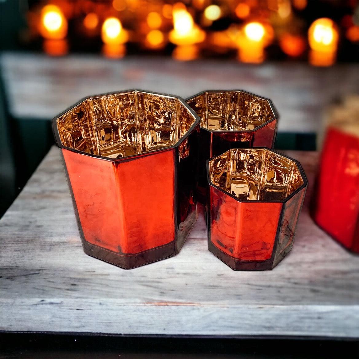 Red Candle Vase - Tampa Home & Garden Store
