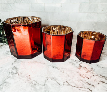 Red Candle Vase - Tampa Home & Garden Store