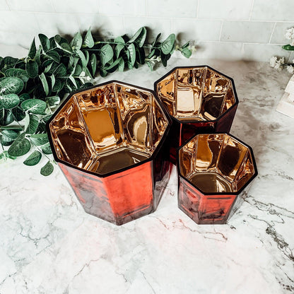 Red Candle Vase - Tampa Home & Garden Store
