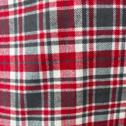 Red, Charcoal Grey and White Plaid Flannel Infinity or Blanket Scarf - Tampa Home & Garden Store