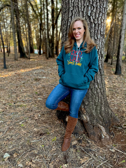 Red Hair Don't Care Scottish Thistle Embroidered Soft Fleece Unisex Sweatshirt Hoodie - Tampa Home & Garden Store