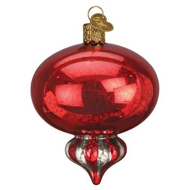Red Peppermint Reflection Ornament - Tampa Home & Garden Store