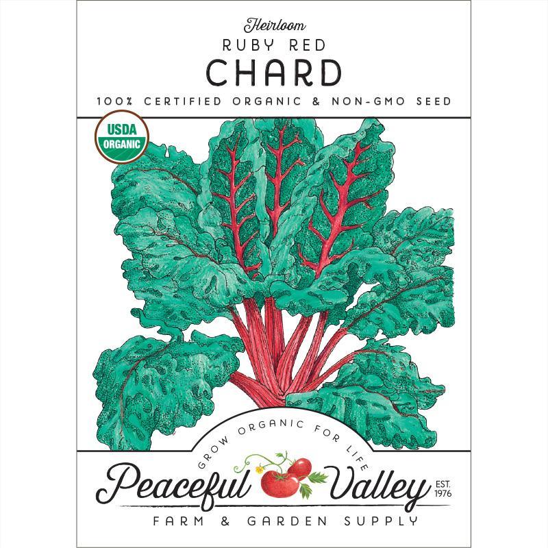 Red Ruby Chard Seeds (Organic) - Tampa Home & Garden Store