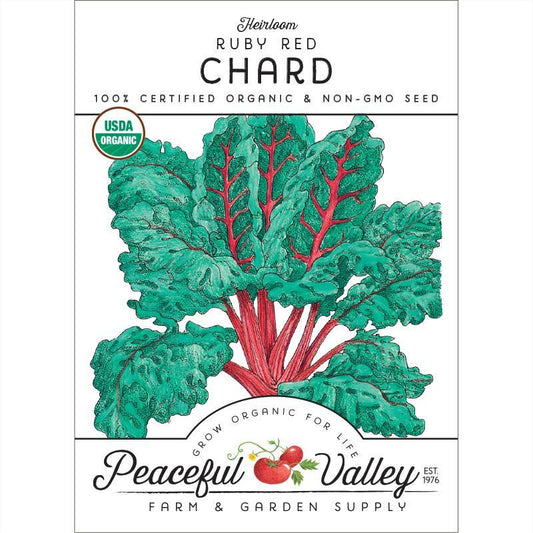 Red Ruby Chard Seeds (Organic) - Tampa Home & Garden Store