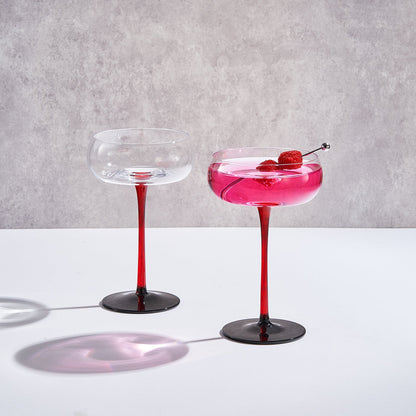 Venice Champagne Coupe Cocktail Glasses Set of 2