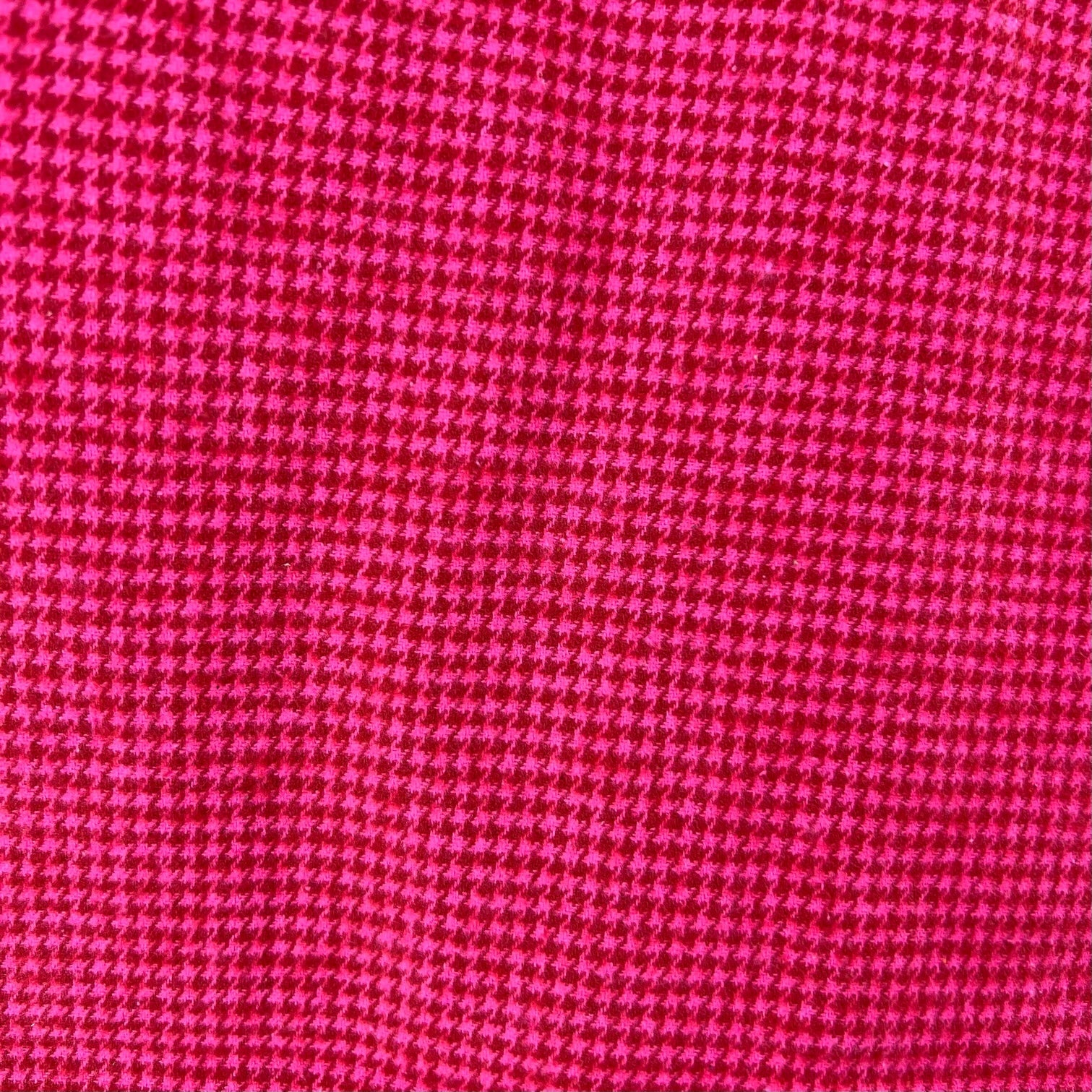 Red and Bright Pink Houndstooth Plaid Flannel Infinity or Blanket Scarf - Tampa Home & Garden Store