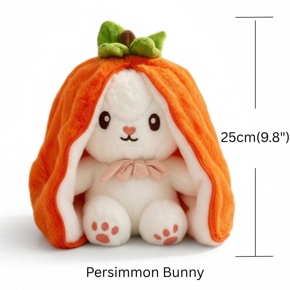 Reversible Bunny and Strawberry Plush Toy for Kids