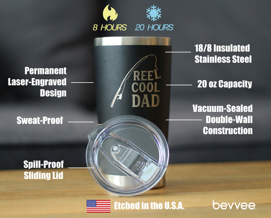 Reel Cool Dad - 20 oz Coffee Tumbler - Tampa soil911.com