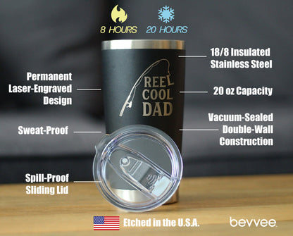 Reel Cool Dad - 20 oz Coffee Tumbler - Tampa soil911.com