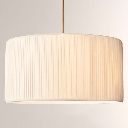 19 Silk Drum Pendant Light 3-Light E26 Brass Bronze Fixture - Tampa Home & Garden Store