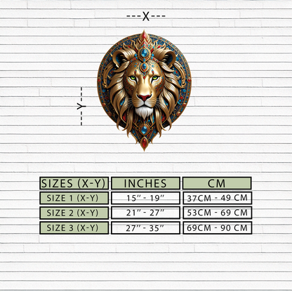 Regal Lion Mandala Wall Art – Royal Jungle Vibes Decor-KAFUVM026 - Tampa Home & Garden Store