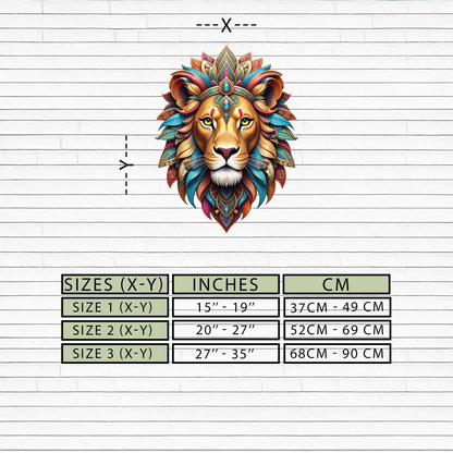 Regal Lion Metal Wall Art – Tribal Vibes, Fierce Style-KAFUVM029 - Tampa Home & Garden Store