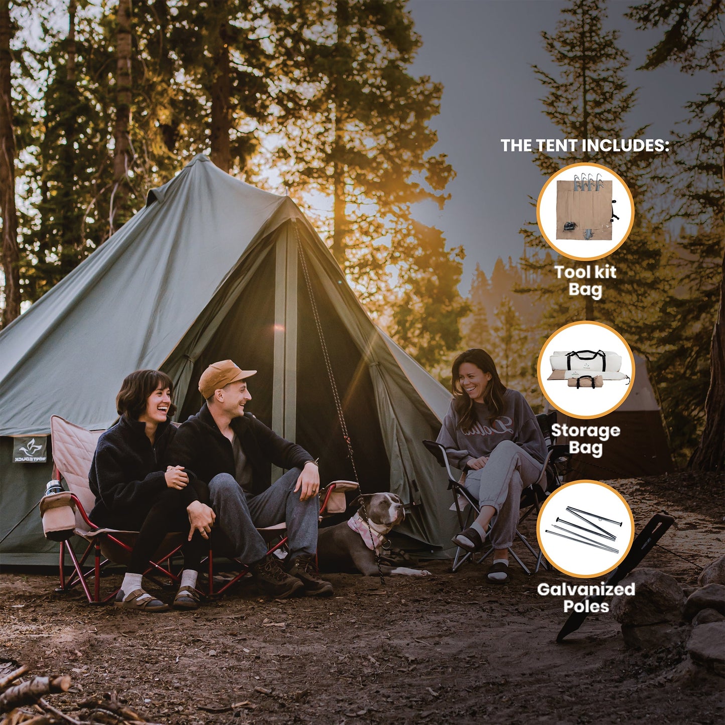 Tente cloche de régate de 16 pi