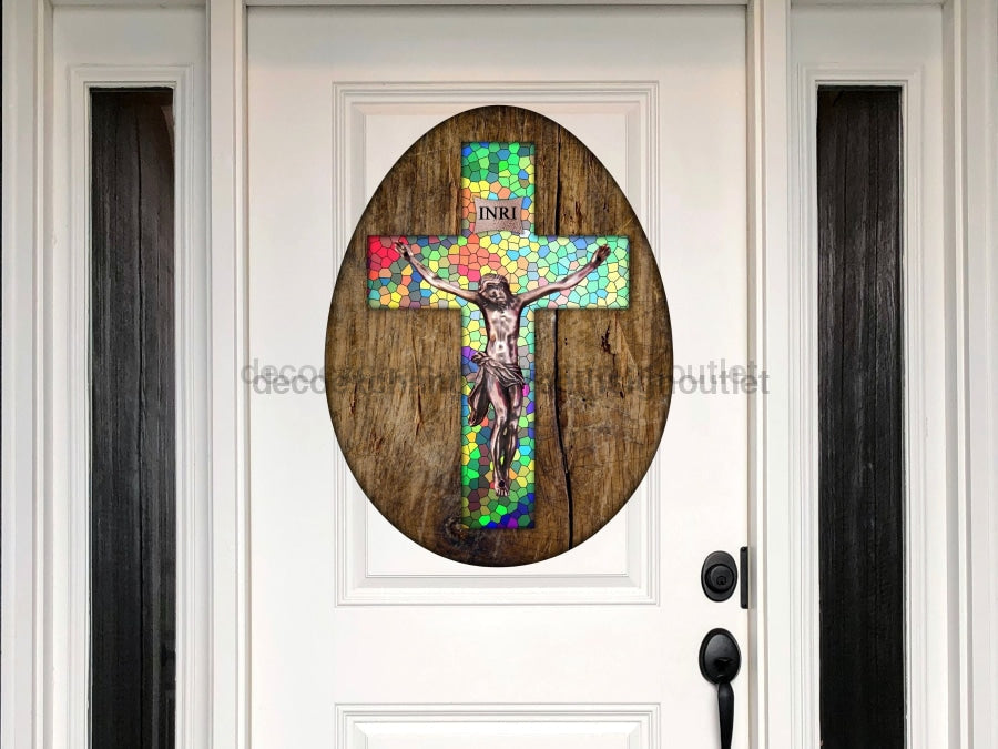 Religious Easter, Easter Egg Sign, Easter Sign, wood sign, Door Hanger, DECOE-W-424, 22" Door Hanger - Tampa Home & Garden Store