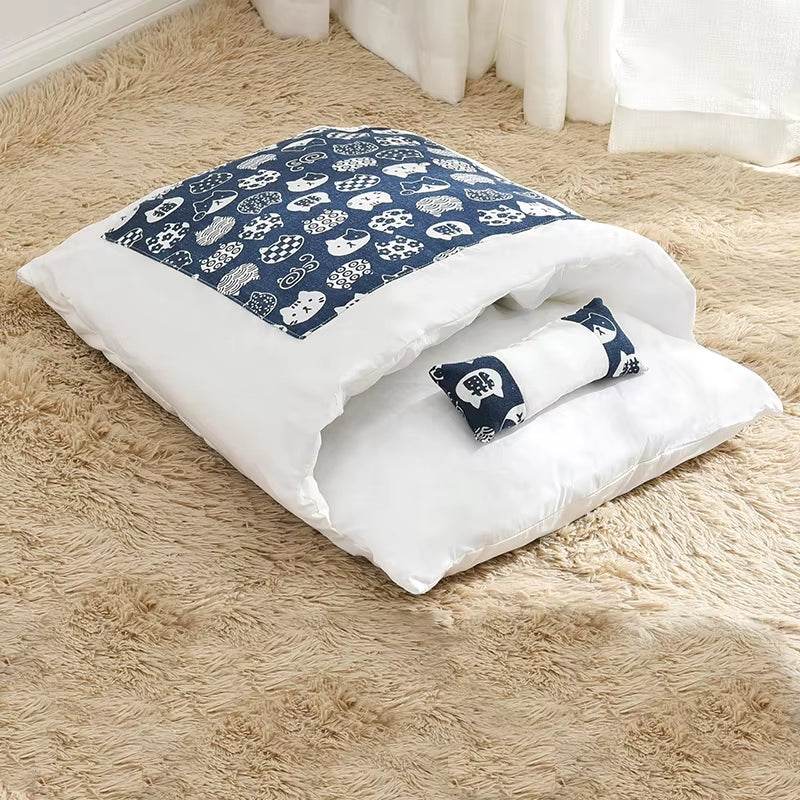 Removable Dog Cat Bed Cat Sleeping Bag Sofas Mat Winter Warm Cat House Small Pet Bed Puppy Kennel Nest Cushion Pet Sofa Products - Tampa Home & Garden Store