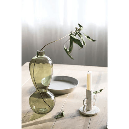 Resin Taper Candle Holder with Handles, Volcano Finish - Tampa Home & Garden Store