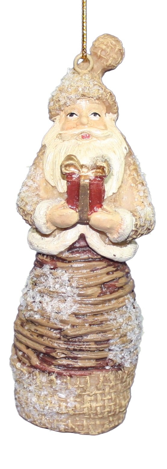Resin Woodland Santa - Present - Tampa Home & Garden Store