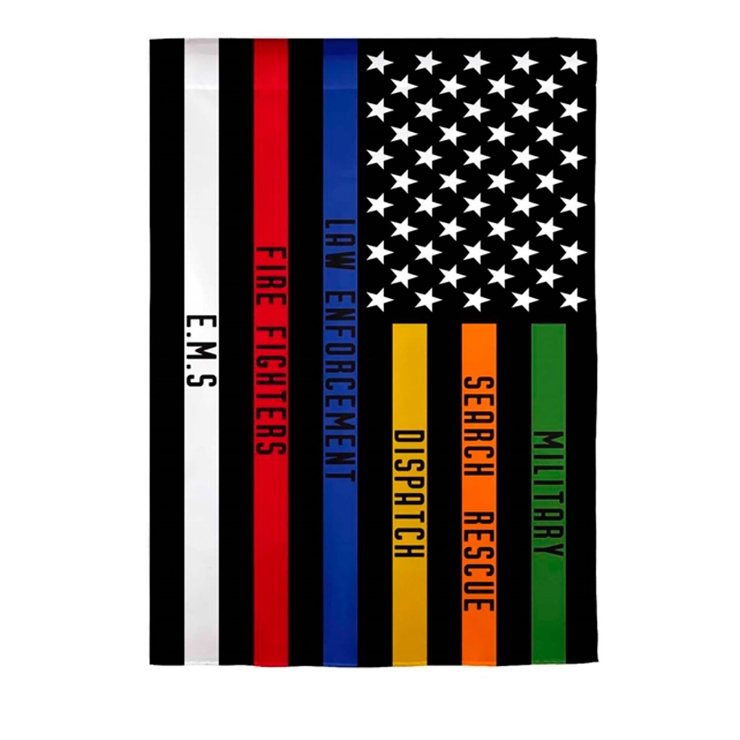 Responders Thin Line Garden Suede Flag - Tampa Home & Garden Store