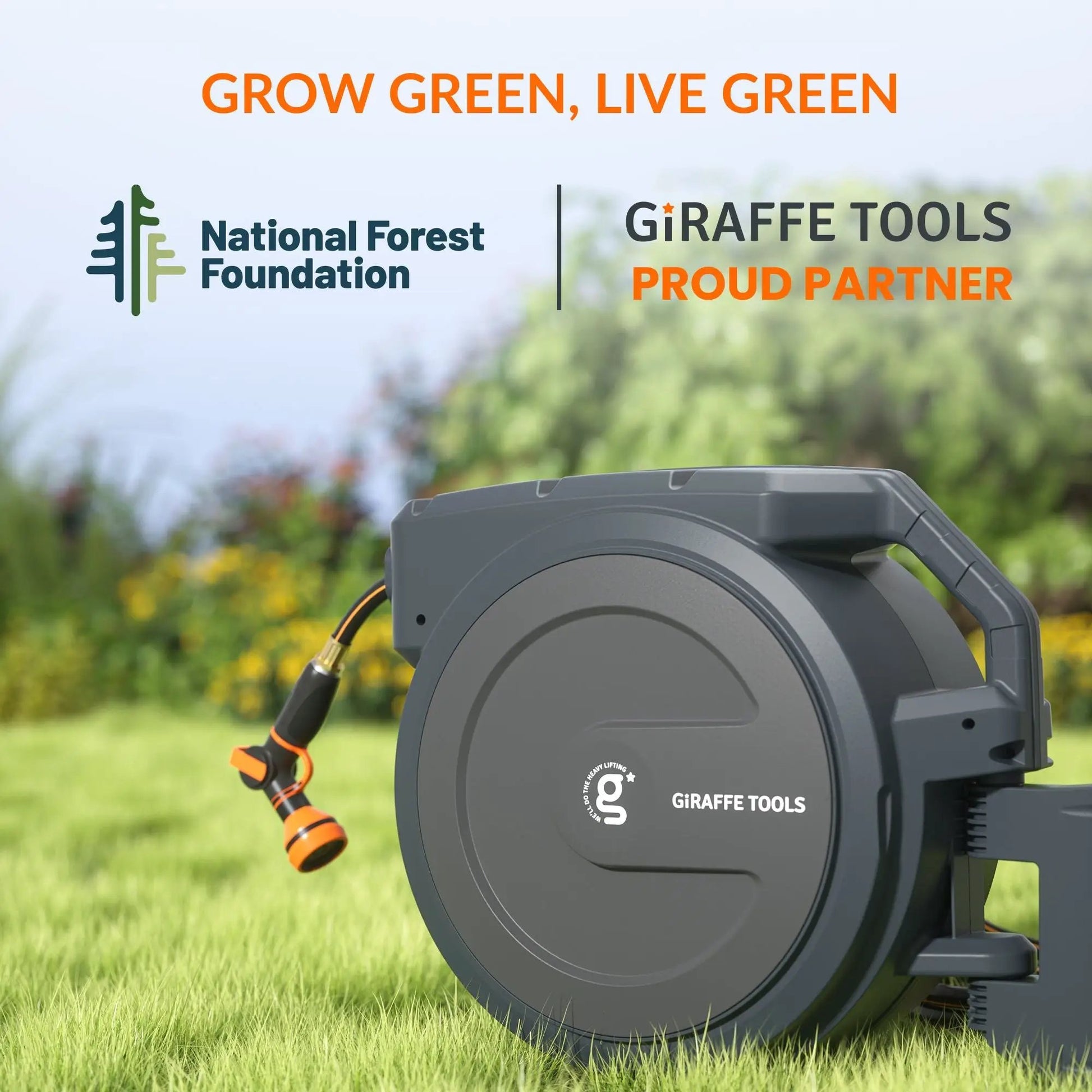 Retractable Garden Hose Reel-1/2in-78ft - Tampa Home & Garden Store