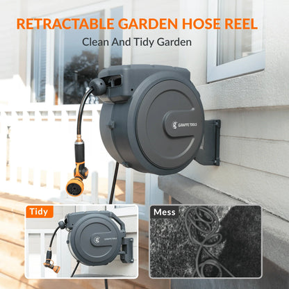Retractable Garden Hose Reel 65ft-155ft - Tampa Home & Garden Store