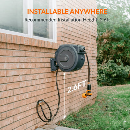 Retractable Garden Hose Reel 65ft-155ft - Tampa Home & Garden Store