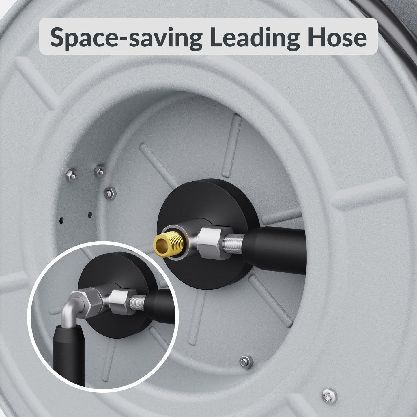 Retractable Pressure Hose Reel-1/4in - Tampa Home & Garden Store