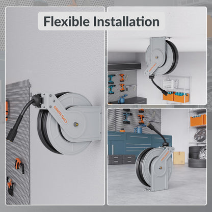 Retractable Pressure Hose Reel-1/4in - Tampa Home & Garden Store