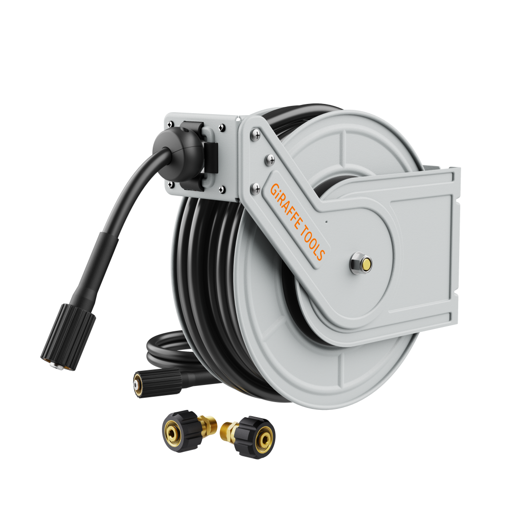 Retractable Pressure Hose Reel-1/4in - Tampa Home & Garden Store