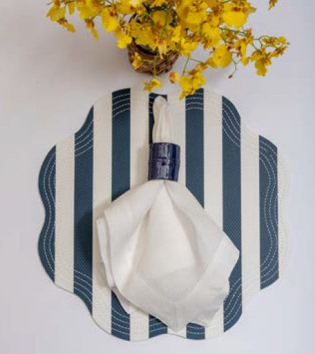 Retro Pink Striped Placemat