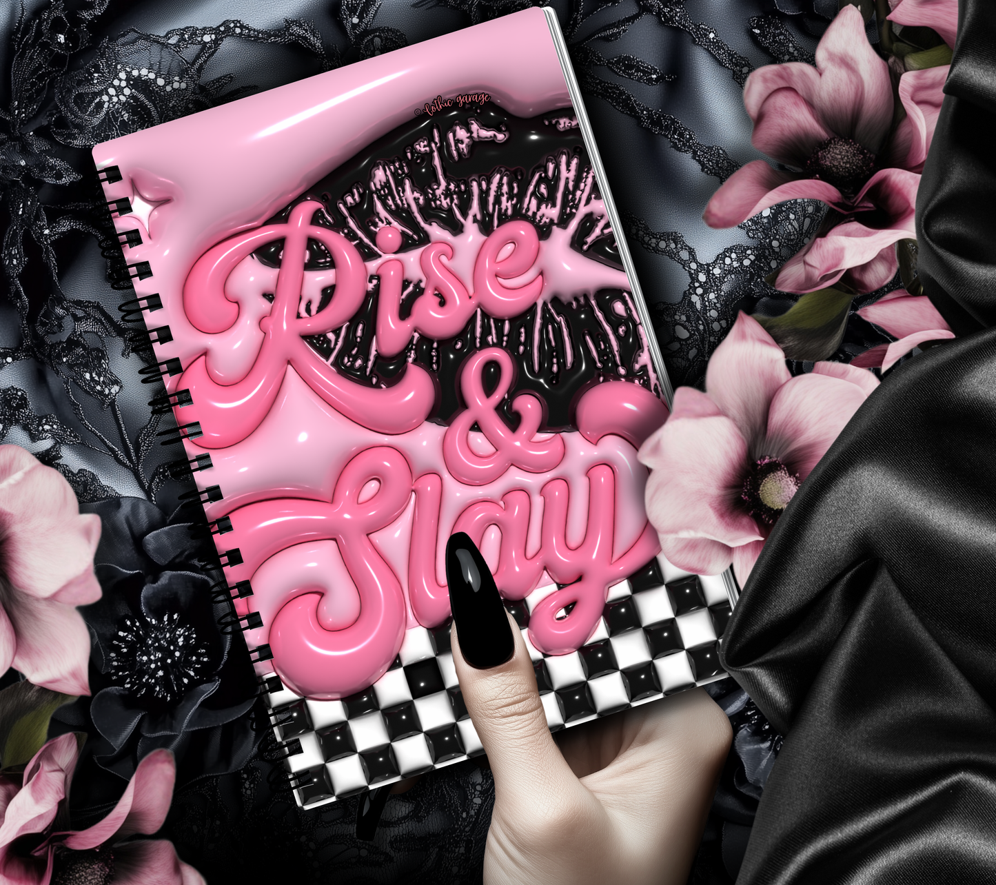 Retro Rise & Slay Lips Reusable Sticker Book, Boujie Vibe Sticker Album, Perfect Gift to Personalize for Sticker Collectors - Tampa Home & Garden Store