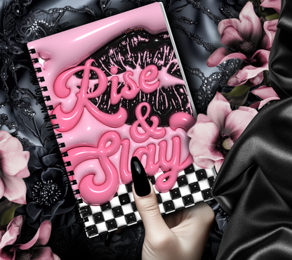 Retro Rise & Slay Lips Reusable Sticker Book, Boujie Vibe Sticker Album, Perfect Gift to Personalize for Sticker Collectors - Tampa Home & Garden Store