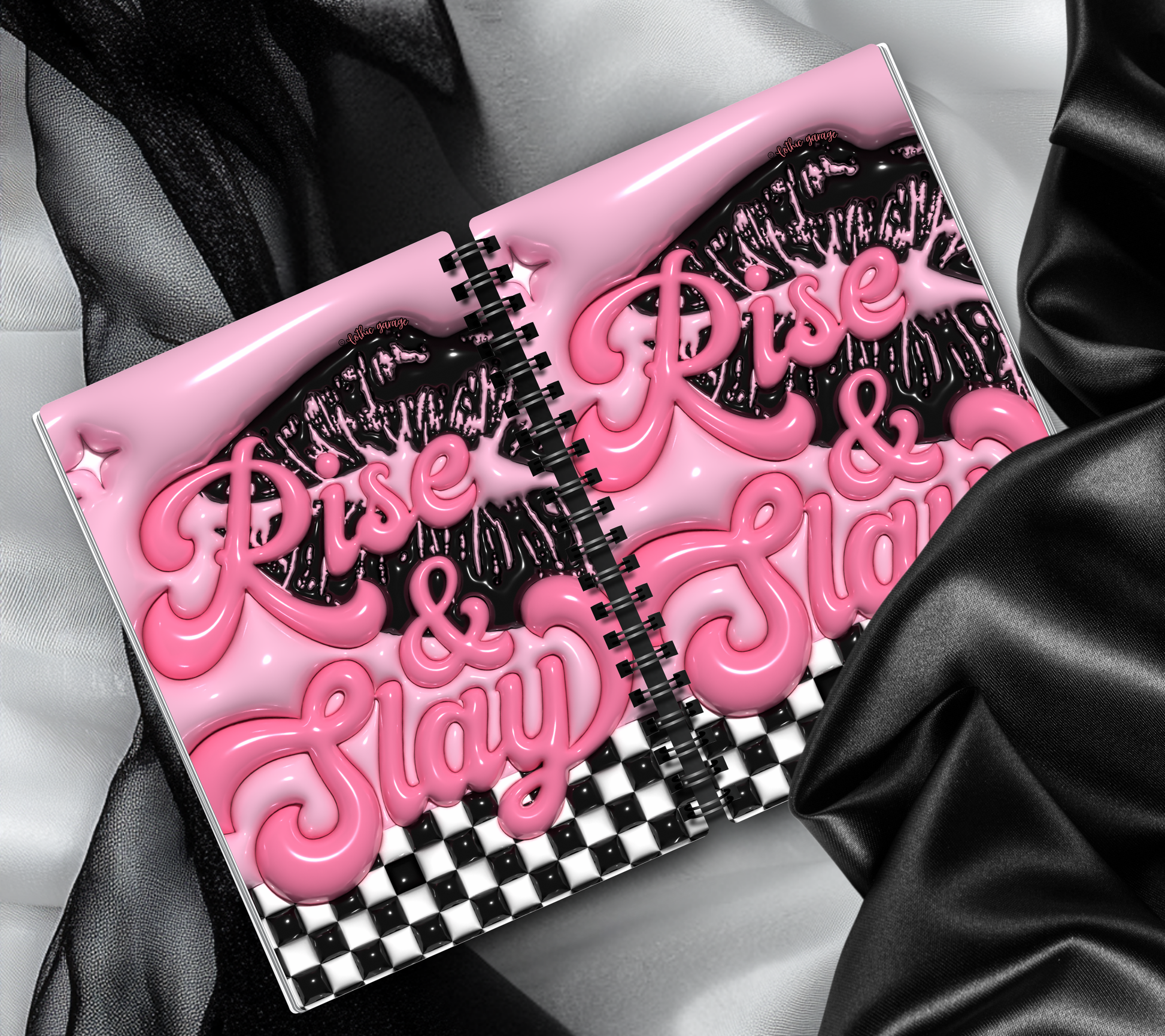 Retro Rise & Slay Lips Reusable Sticker Book, Boujie Vibe Sticker Album, Perfect Gift to Personalize for Sticker Collectors - Tampa Home & Garden Store
