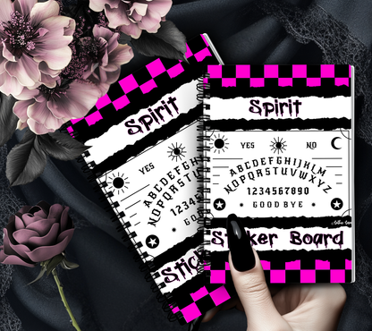 Retro Spirit Board Reusable Sticker Book, Gothic Vibe Sticker Album, Perfect Gift to Personalize for Goth Lovers & Sticker Collectors - Tampa Home & Garden Store