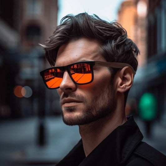Retro Wood Polarized Sunglasses - Cool Style Matte Finish Frame with Wooden Temple for Men and Women Perfect Gifts - Tampa Home & Garden Store