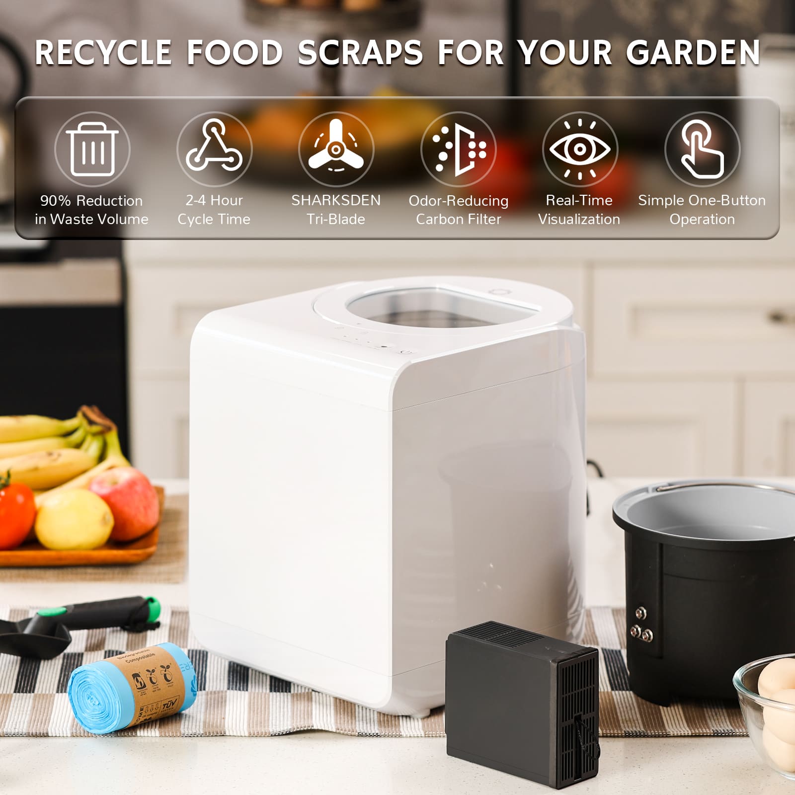 Revive Electric Kitchen Composter, Visual Version - Tampa Home & Garden Store