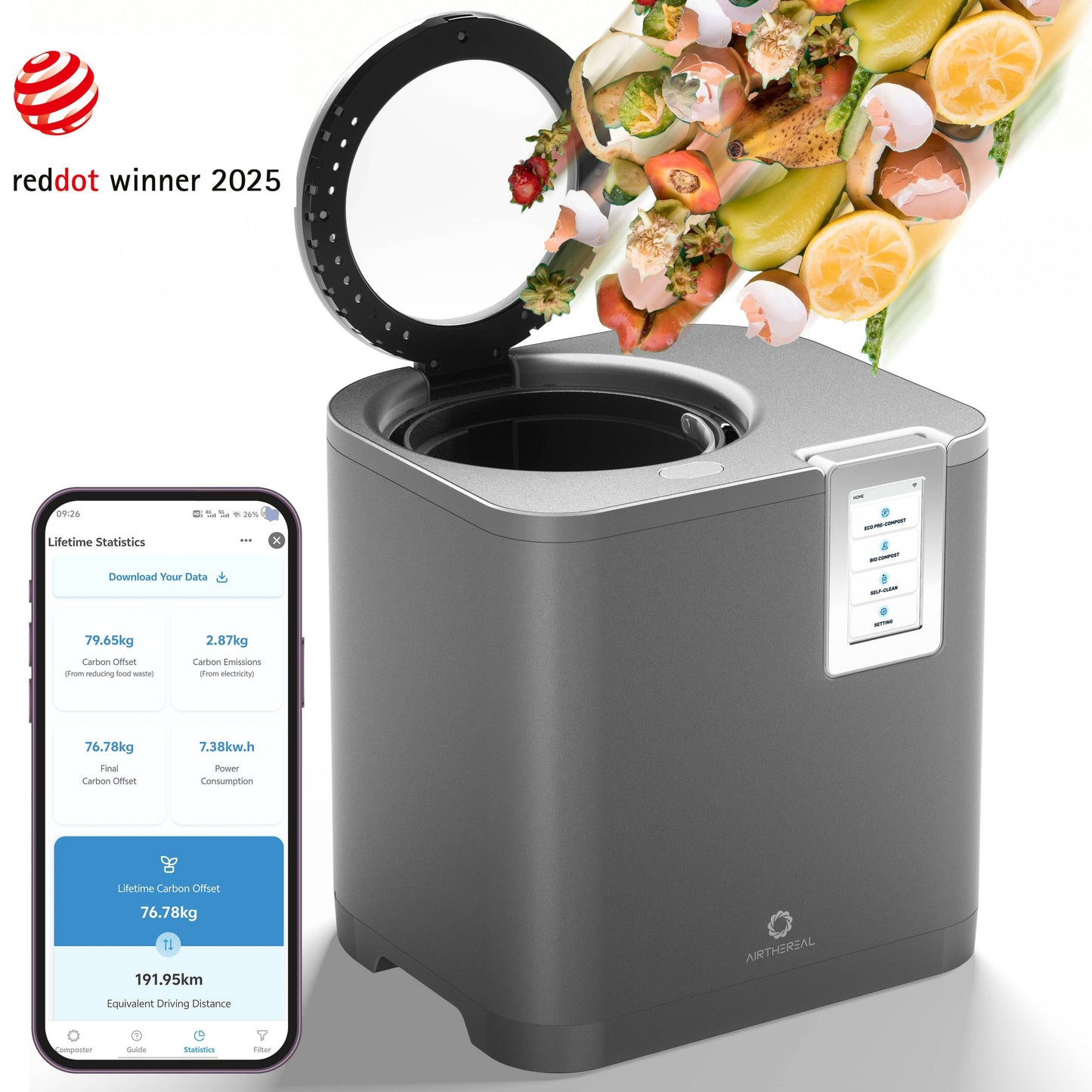 Composteur de cuisine Revive R800 5L WiFi