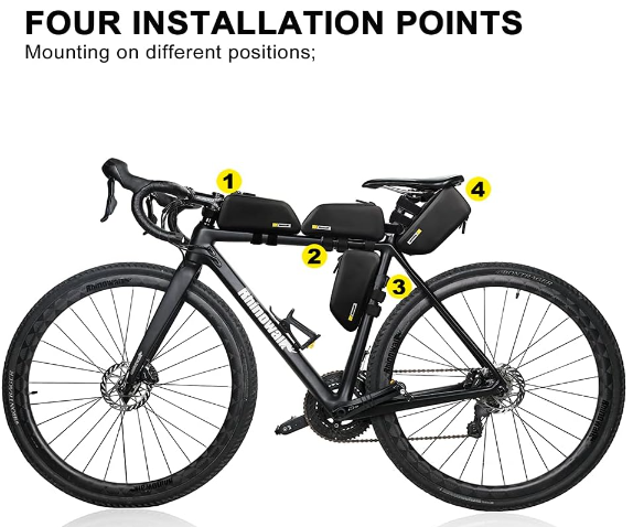 Rhinowalk 1.3L Stable waterproof Top Tube Bag- K32 - Tampa Home & Garden Store